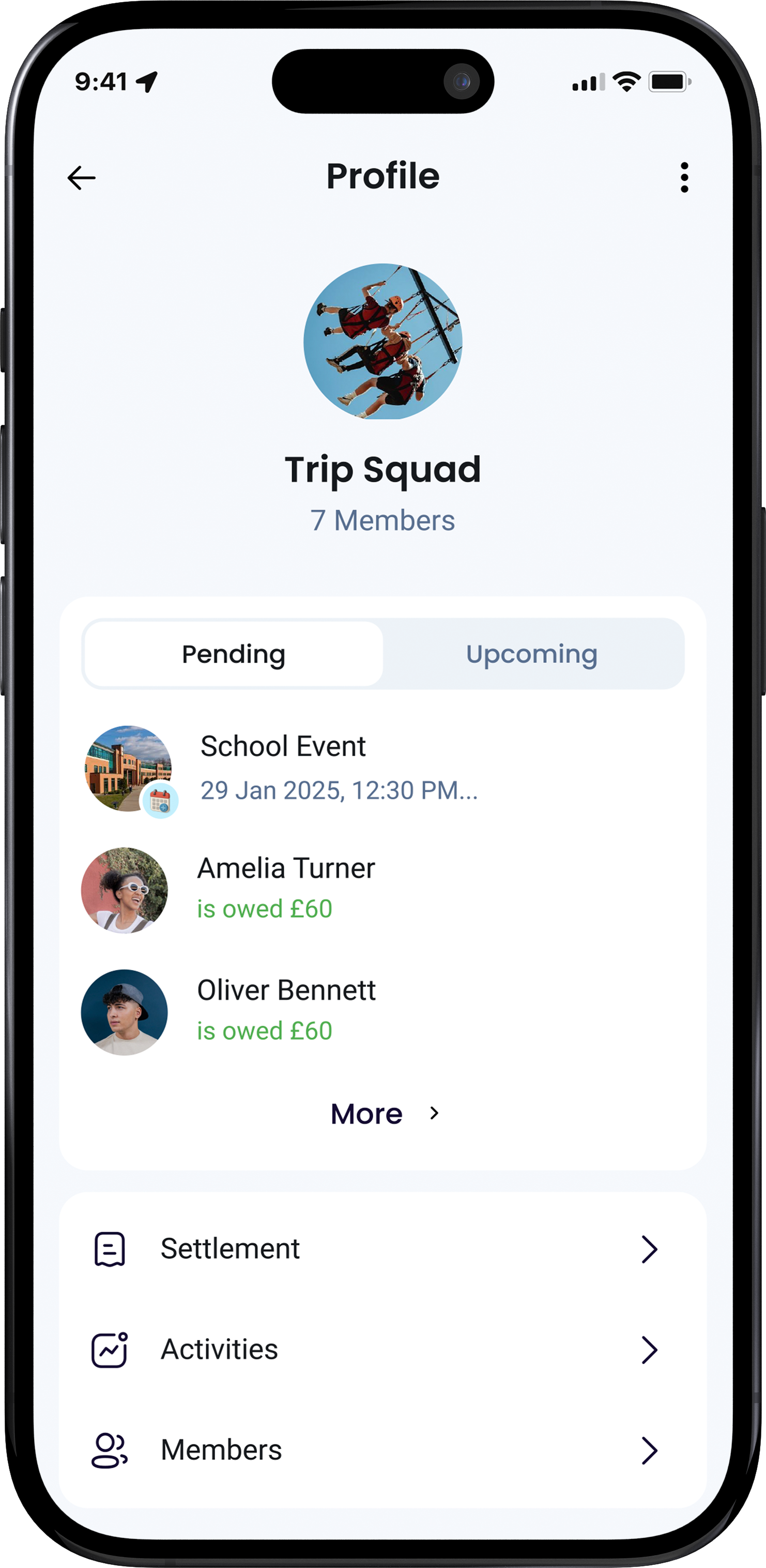 Keep track of expenses and events
